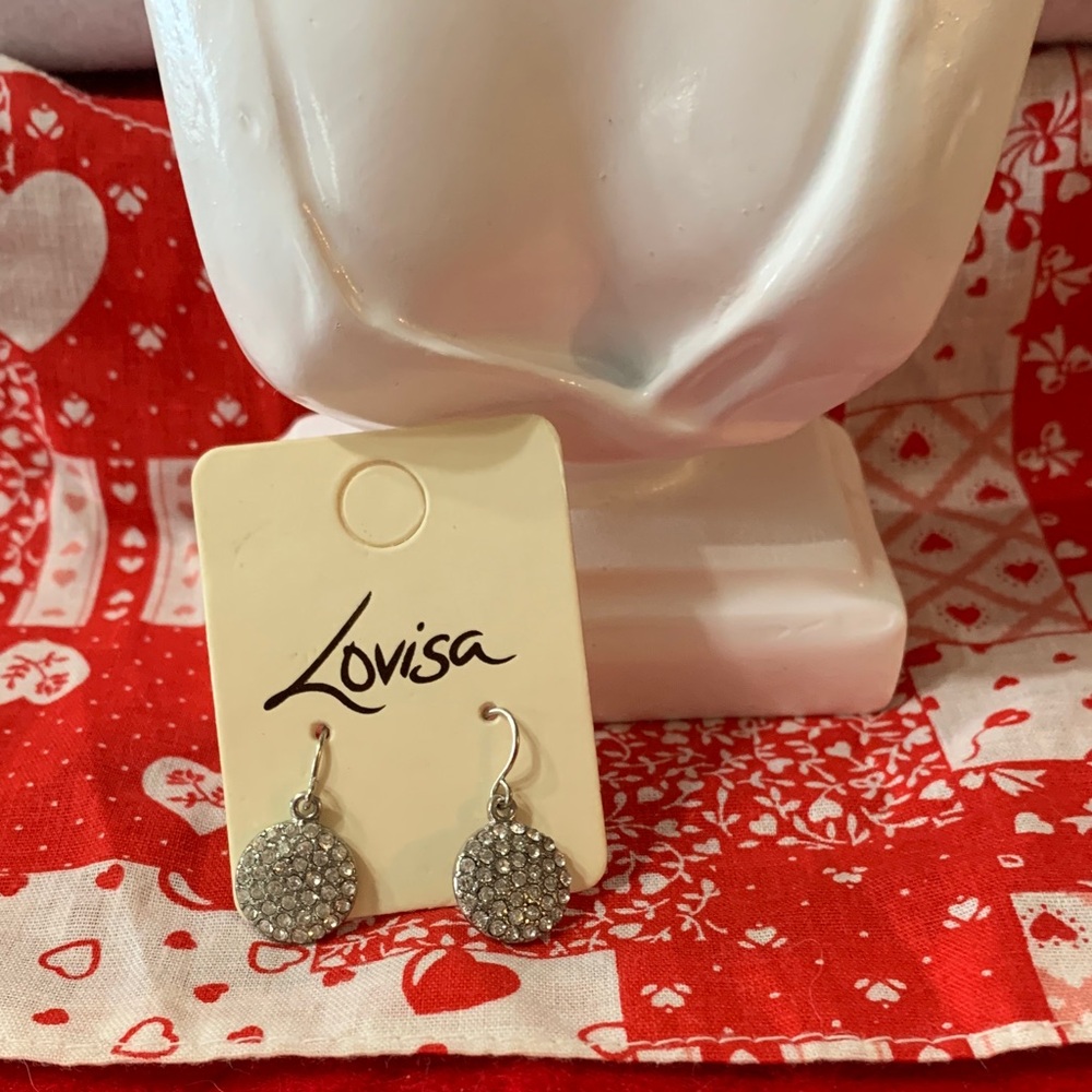 Lovisa Silver Tone Sparkle Earrings New on Card